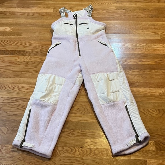 Free People Hit The Slopes Overalls Size Large NEW - Picture 7 of 16
